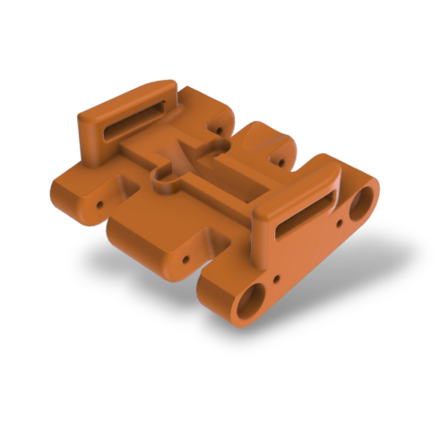 BabyDragon skid plate SCX24 nordic orange